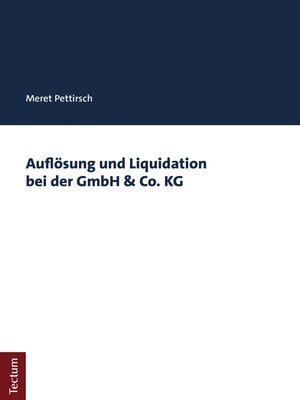 cover image of Auflösung und Liquidation bei der GmbH & Co. KG